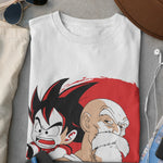 Load image into Gallery viewer, Changing Of The Guard &quot;Son GoKu &amp; Master Roshi&quot; Printed T-Shirt
