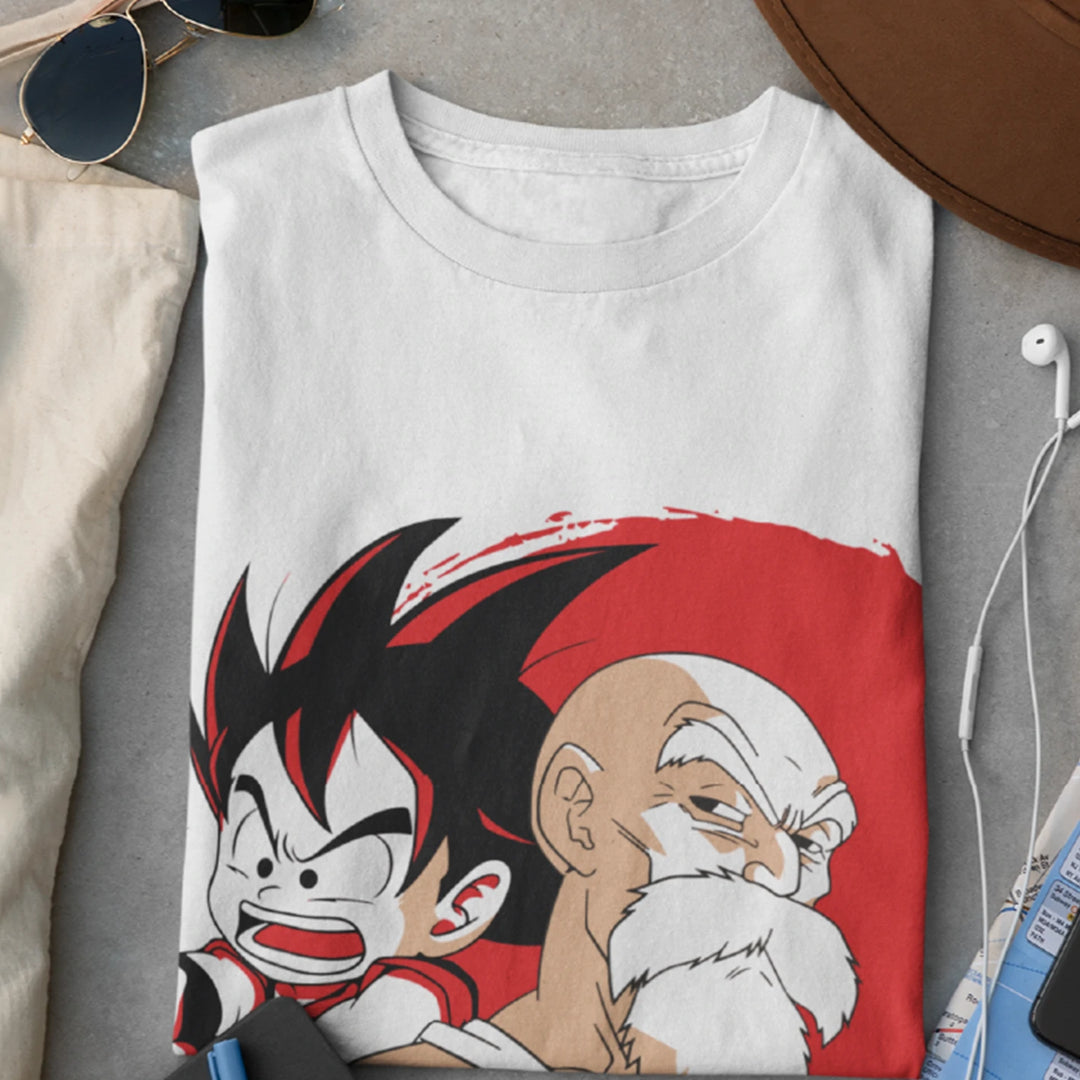 Changing Of The Guard "Son GoKu & Master Roshi" Printed T-Shirt