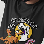 Load image into Gallery viewer, Partners in Fright: Scooby Doo and Courage the Cowardly Dog T-Shirt
